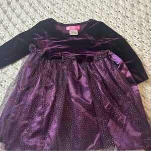 Purple Velvet and Tulle Dress good lad 18m